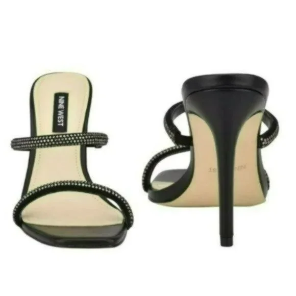NINE WEST Zarleen Heeled Slide Sandals -10.5 - Picture 2 of 8